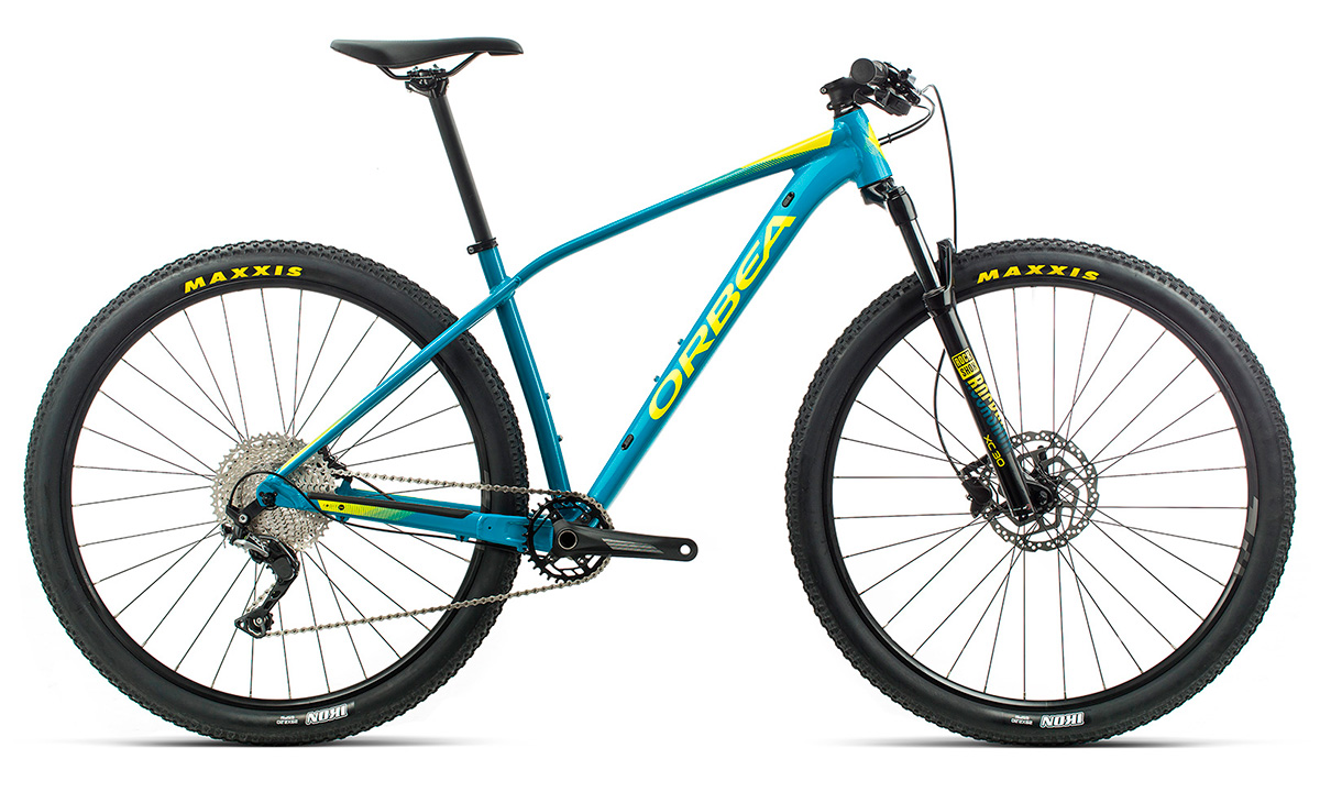 Фотография Велосипед Orbea Alma 27 H50 (2020) 2020 Голубо-желтый 